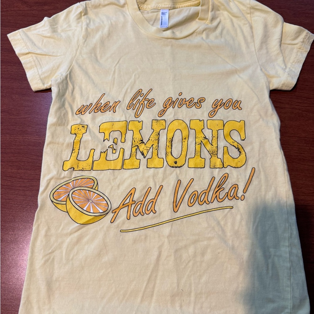 American Apparel Yellow Graphic Tee - Short Sleeve